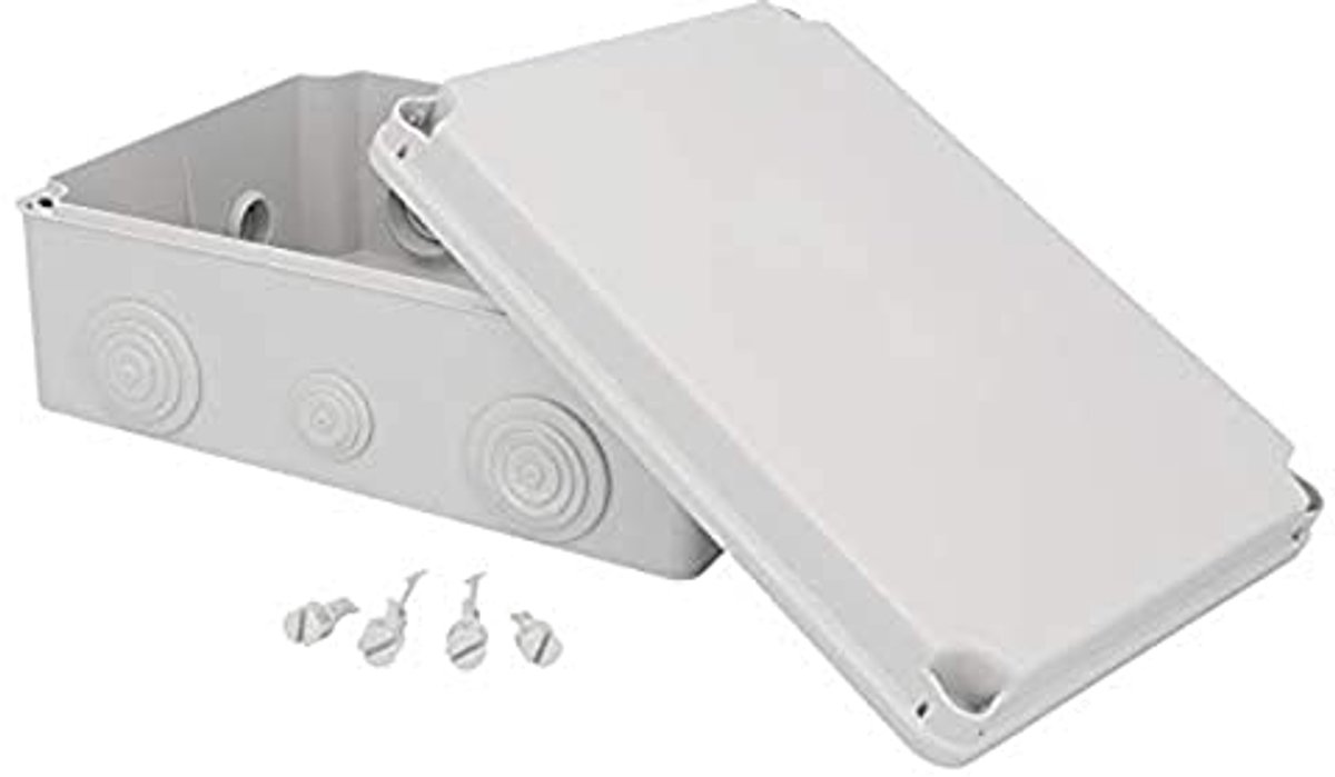 Aftakdoos IP65 - Schroefdeksel Aansluitdoos - Waterdichte Montagebehuizing 241x180x95 mm
