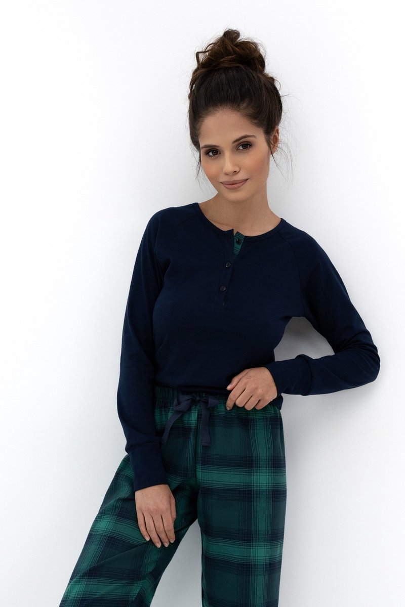 S& Sensis Sensis Katoenen Dames Pyjama CASSANDRA 40 / Blauw
