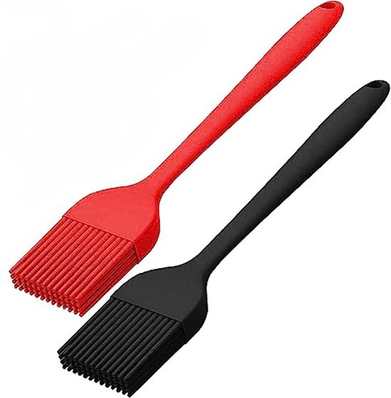 Siliconen bakborstel, 4 stuks, siliconen kwasten, voor keuken, BBQ, grillborstel, siliconen bakborstel voor roeren, koken, grillen, gebak, ingelegd (4 kleuren Siliconen bakborstel, 4 stuks, siliconen kwasten, voor keuken, BBQ, grillborstel, siliconen bakborstel voor roeren, koken, grillen, gebak, ingelegd (4 kleuren