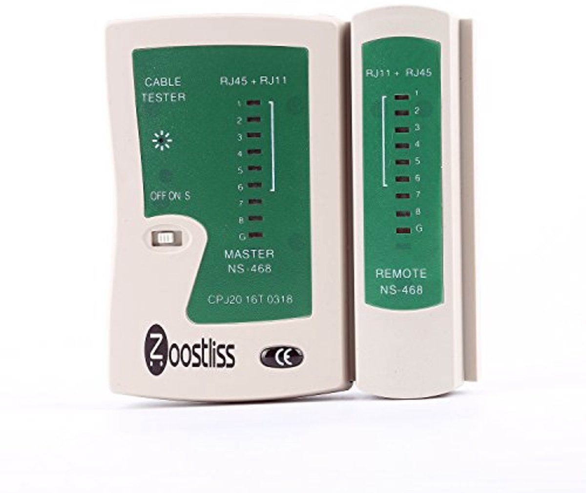 Netwerk Kabel Tester voor RJ45, RJ11, RJ12 - UTP LAN Kabel Test Tool
