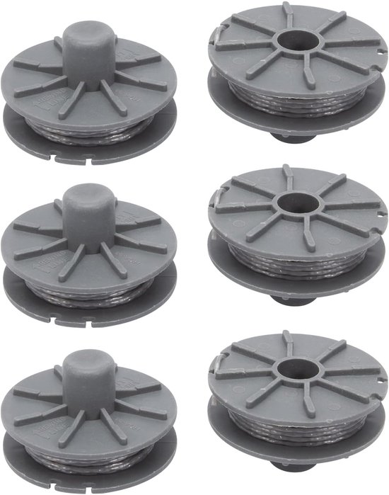Draadspoel 6m 6 stuks voor Gardena grastrimmer 5307-20 nylon draad vervangingsspoel gazonaccessoire