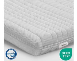 Easy Bedden - XL HOTEL Topper - HR60 Koudschuim - 140x200 - circa 9 cm - Medium Hardheid - Topdekmatras - Topmatras - Afritsbare wasbare Hoes - Oeko-Tex CertiPUR