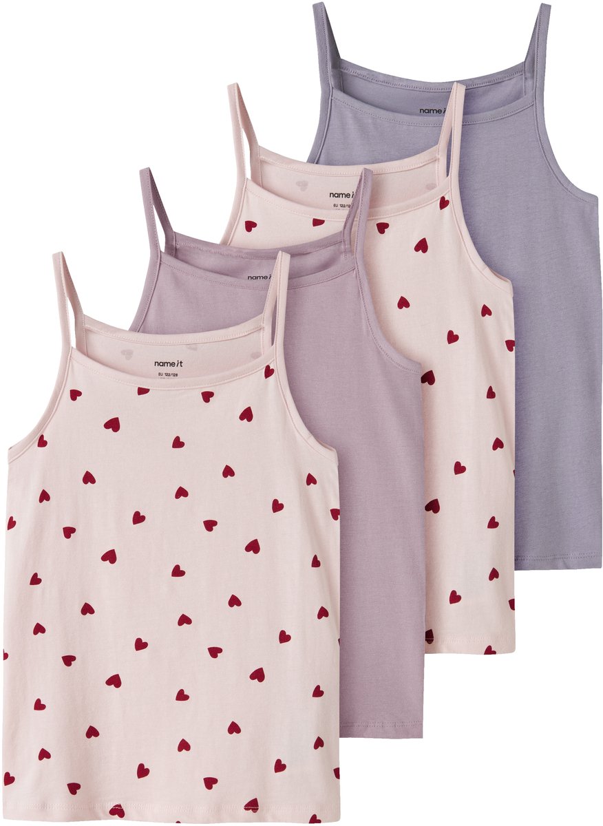 NAME IT - NKFSTRAP TOP 4P AOP NOOS - Meisjes - Onderhemden