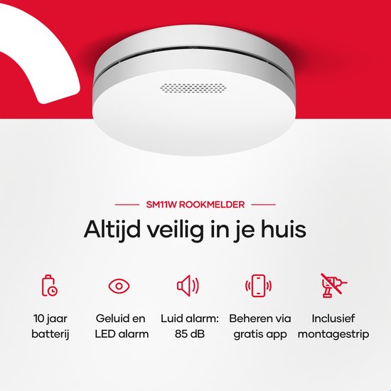 Netatmo Slimme Rookmelder (10 jaar) 5-Pack - Smart Gear Compare