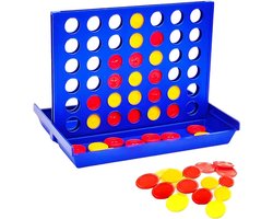 Vier wint klassiek - reisspel - serie verticaal bordspel - strategiespel voor 2 spelers - educatief 