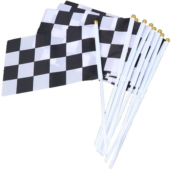 Target Flag - Racing Flag - Hand Flag - Stick Flag - Pole Flag - voor ...