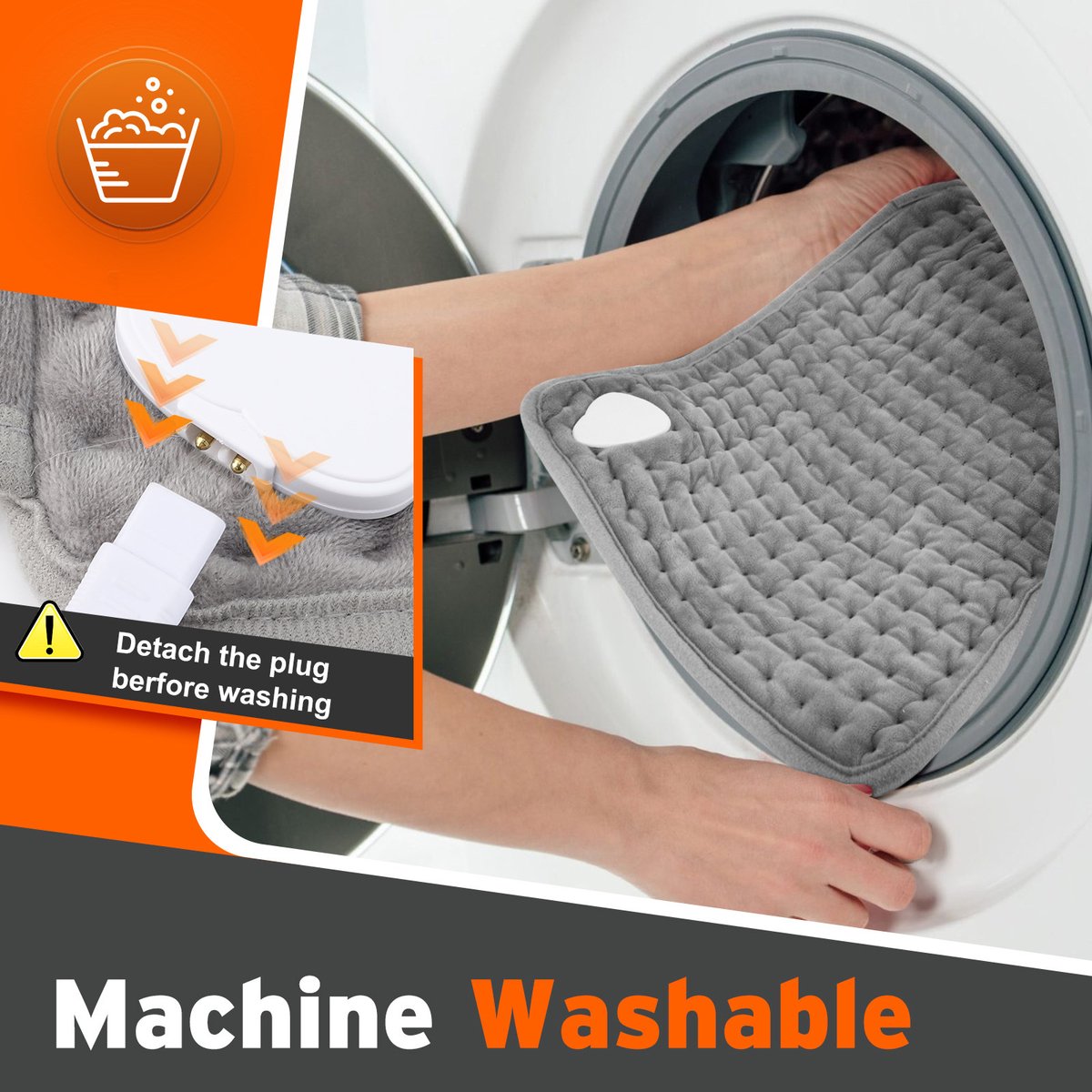 Memory Online Verwarmingskussen Oplaadbaar voor Rug en Buik - afbeelding 2