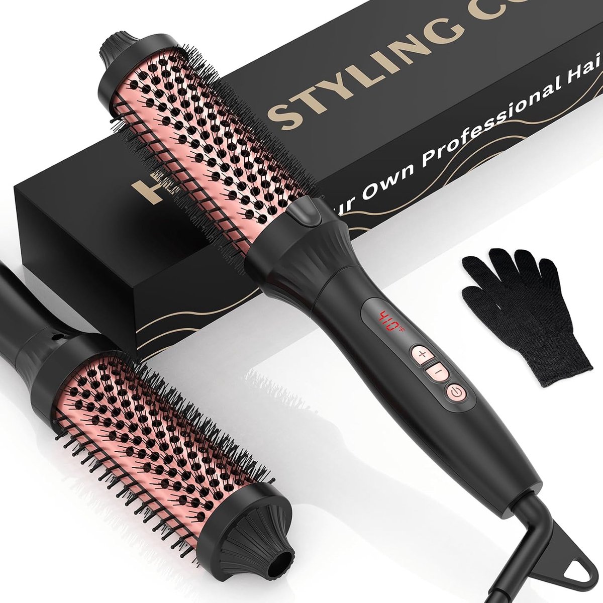 Thermoborstel 38 mm | Professionele Ronde Stylingborstel voor Gladde en Krullende Hairstyles