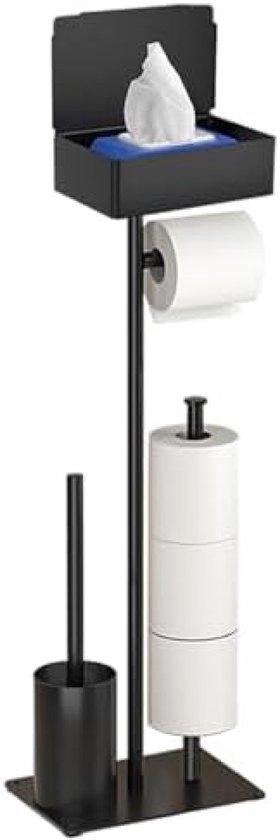 Toiletbutler met wc rolhouder en wc borstel met houder compleet copper