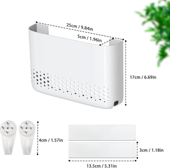 Ebox Router White Witte Routerbox - Verberg je Wifi-router - 1 stuk - 25 x 17 x 5 cm | bol