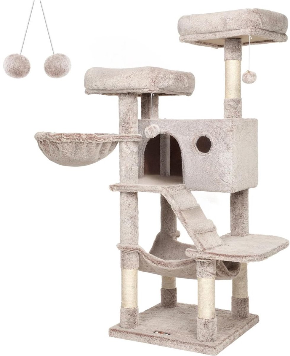 mavoa® Krabton - Kattenpaal - Krabpaal grote katten - 49x49x135cm