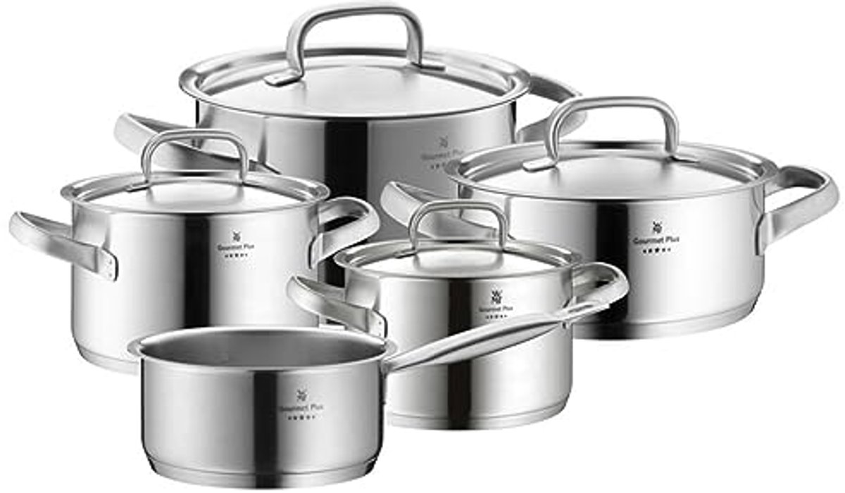 Kookpannen Set 5-delig van Cromargan RVS met TransTherm Bodem