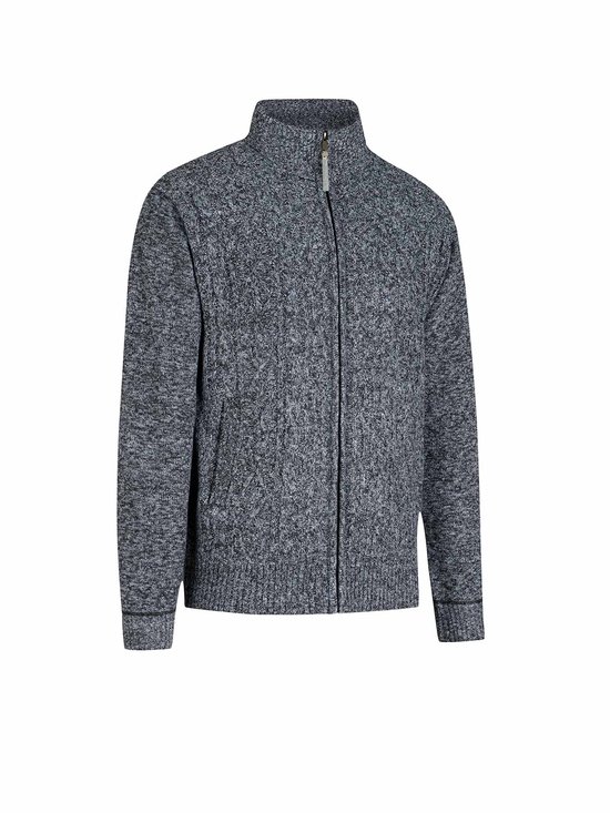 Bjornson - Gilet d'hiver en maille torsadée anthracite Gus Bjornson - taille 6XL