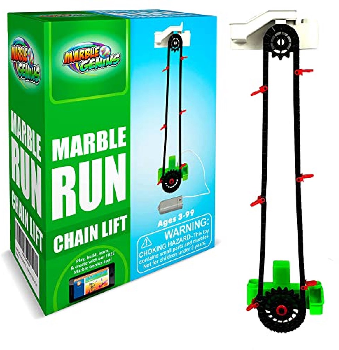 Automatische Kettinglift - Marble Run Accessoire met Batterijvoeding