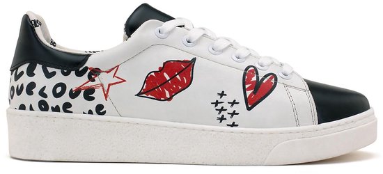 Goby – Baskets pour femmes Love Attack pour femme – Vegan – Fait main – Taille 38