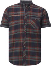 Overhemd Met Korte Mouwen BERTY, donkerblauw | Happy Size