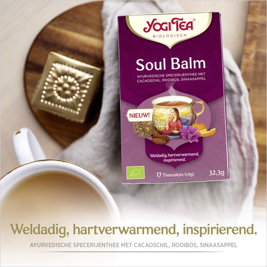 Yogi Tea Soul Balm - Pack économique : 6 packs de 17 sachets de thé