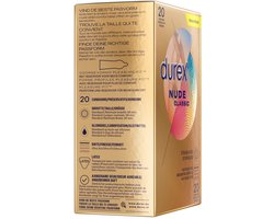 Durex Condooms Nude - 2 x 20 stuks - Voordeelverpakking