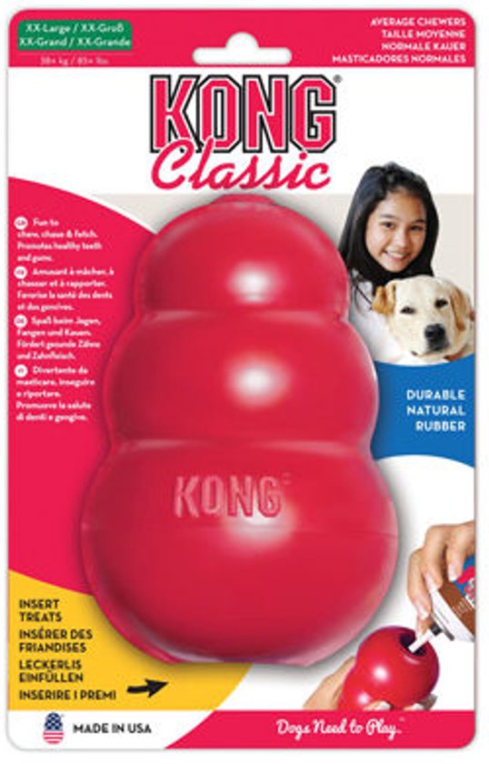 KONG classic XS - 5,7x3,6x3,6cm rouge