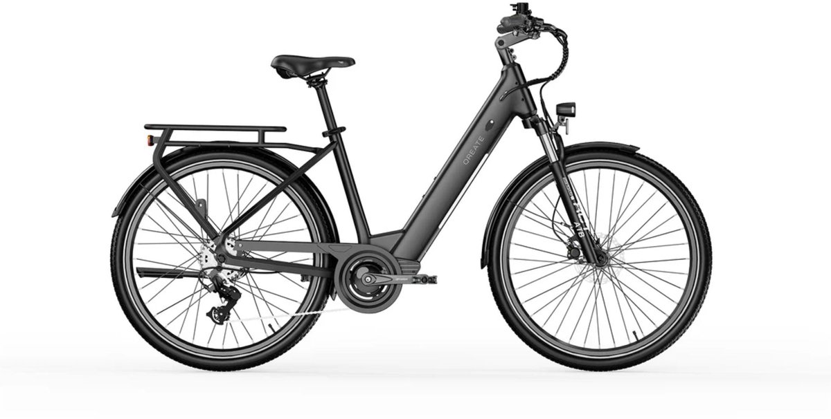A-Spadz City Pro - Elektrische Stadsfiets - Zwart - 27.5 inch - Accu 540Wh (36V, 15Ah) - 250W (35Nm) Ananda Motor - Shimano 7 Versnellingen - Hydraulische Remmen - A-Spadz - €1.425,55