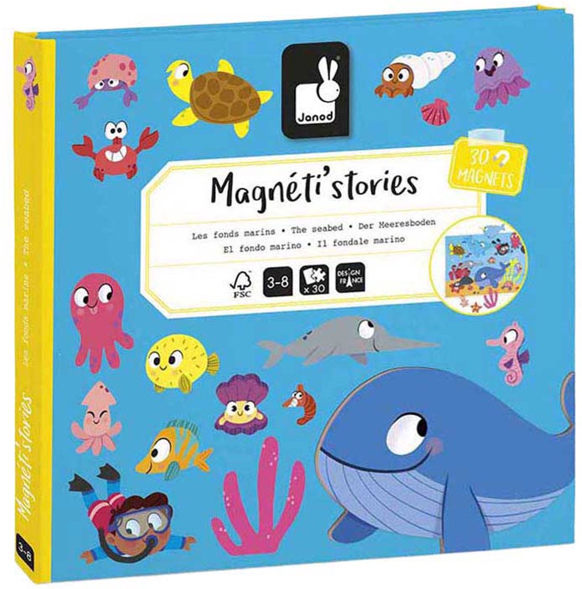 Janod - Magneti Stories - De zeebodem – Educatieve magneetset — afbeelding 15