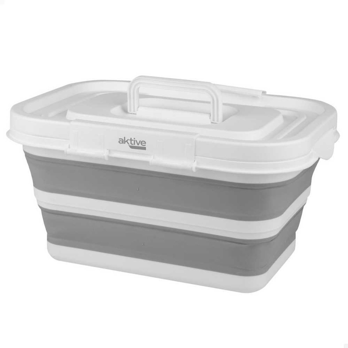 Aktive 63118 Opvouwbare Mand 15l Transparant