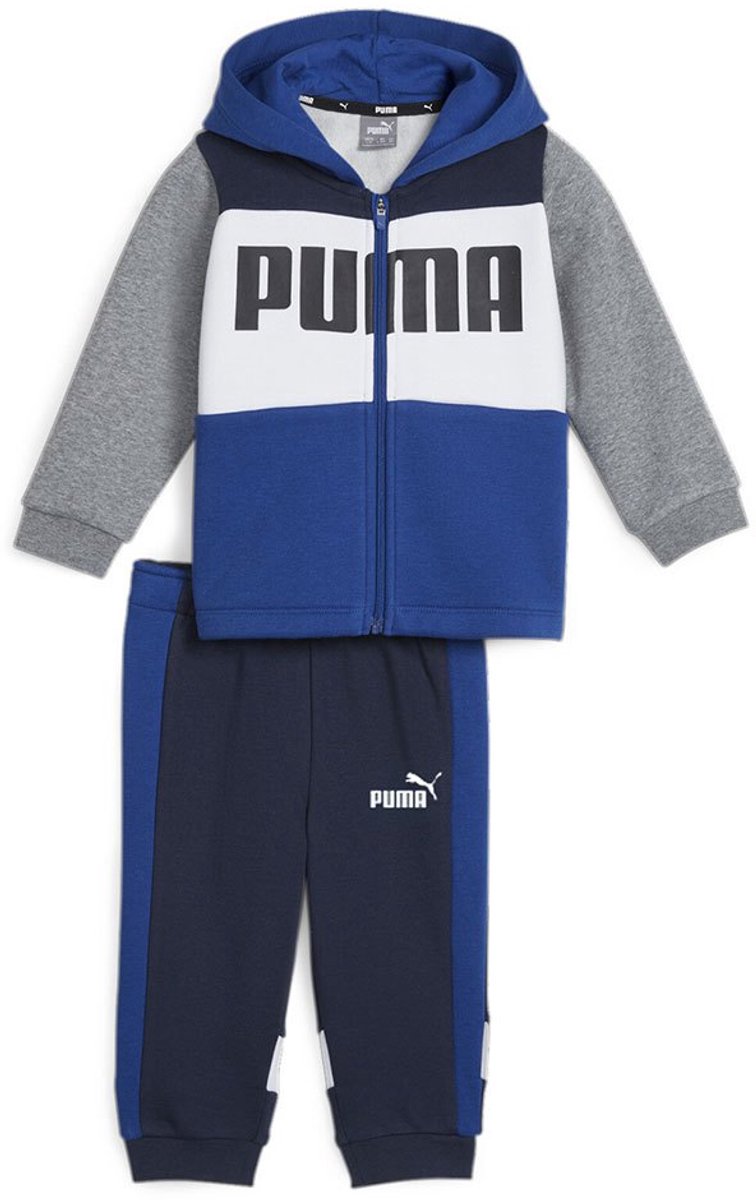 Puma Minicats Colorblock Jogger Fl Set 4-6 Months Jongens Meisjes Cobalt Glaze