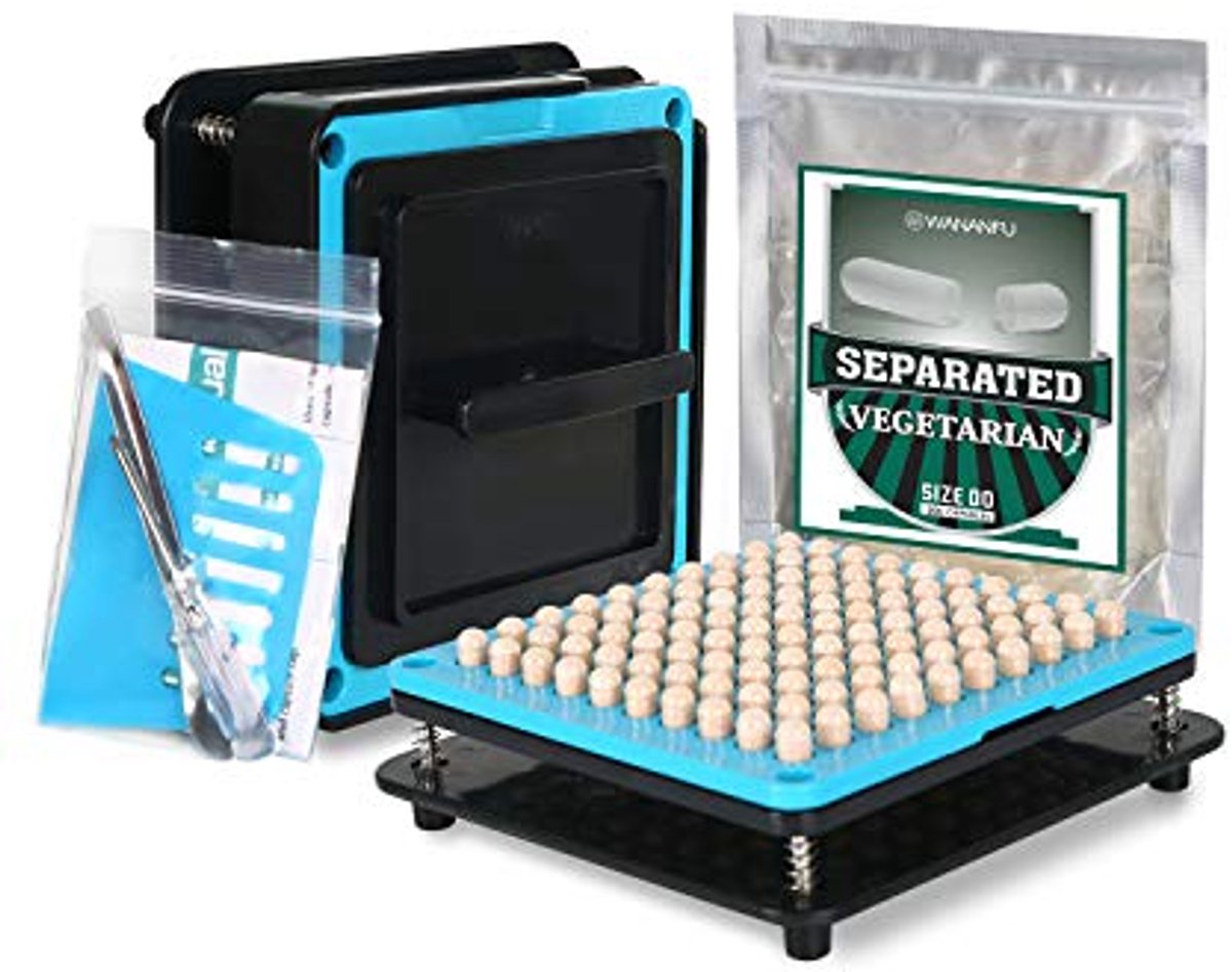 Capsule vulmachine 00 met 200 vegetarische capsules en accessoires