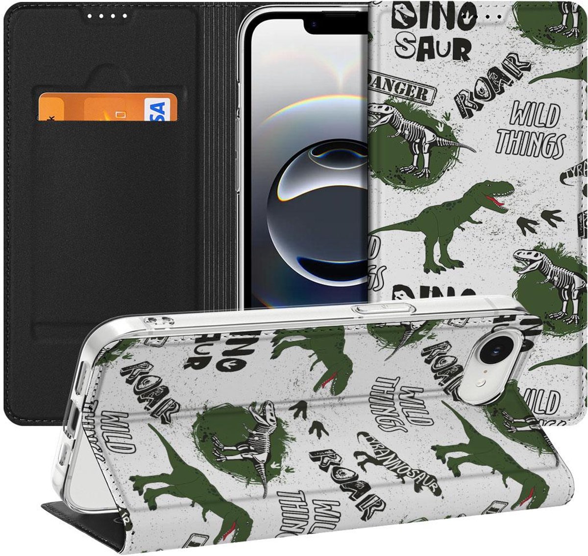 Hoesje maken voor Apple iPhone 16e/17e Dinosaurus