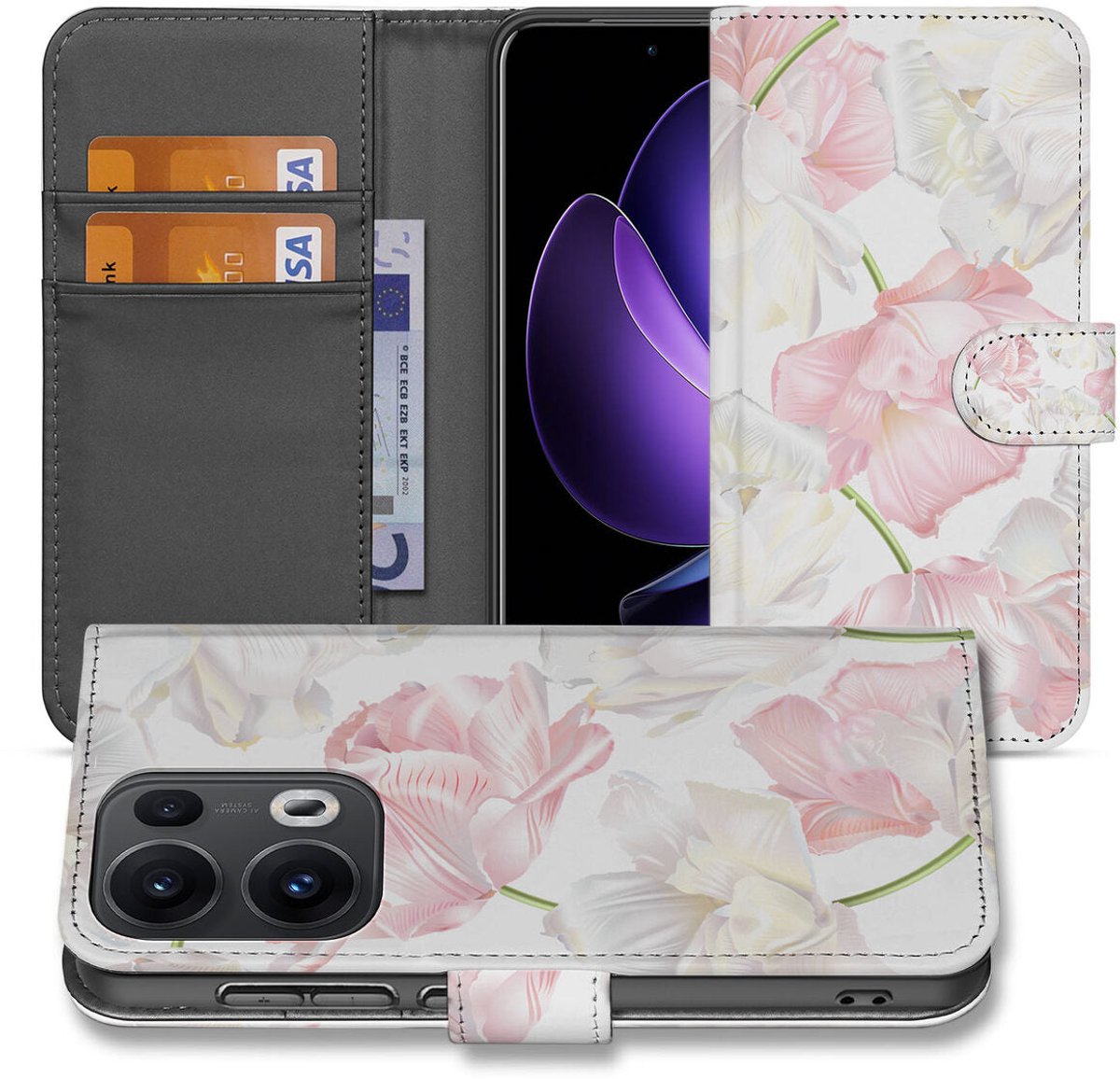 OPPO Reno 13 Pro Hoesje Lovely Flowers