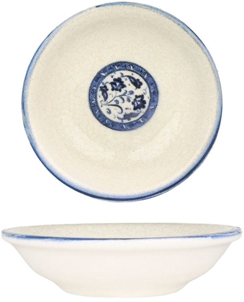 Bonna Serveerschaal - Esnaf - Porselein - 9 cm (50cc) - set van 4