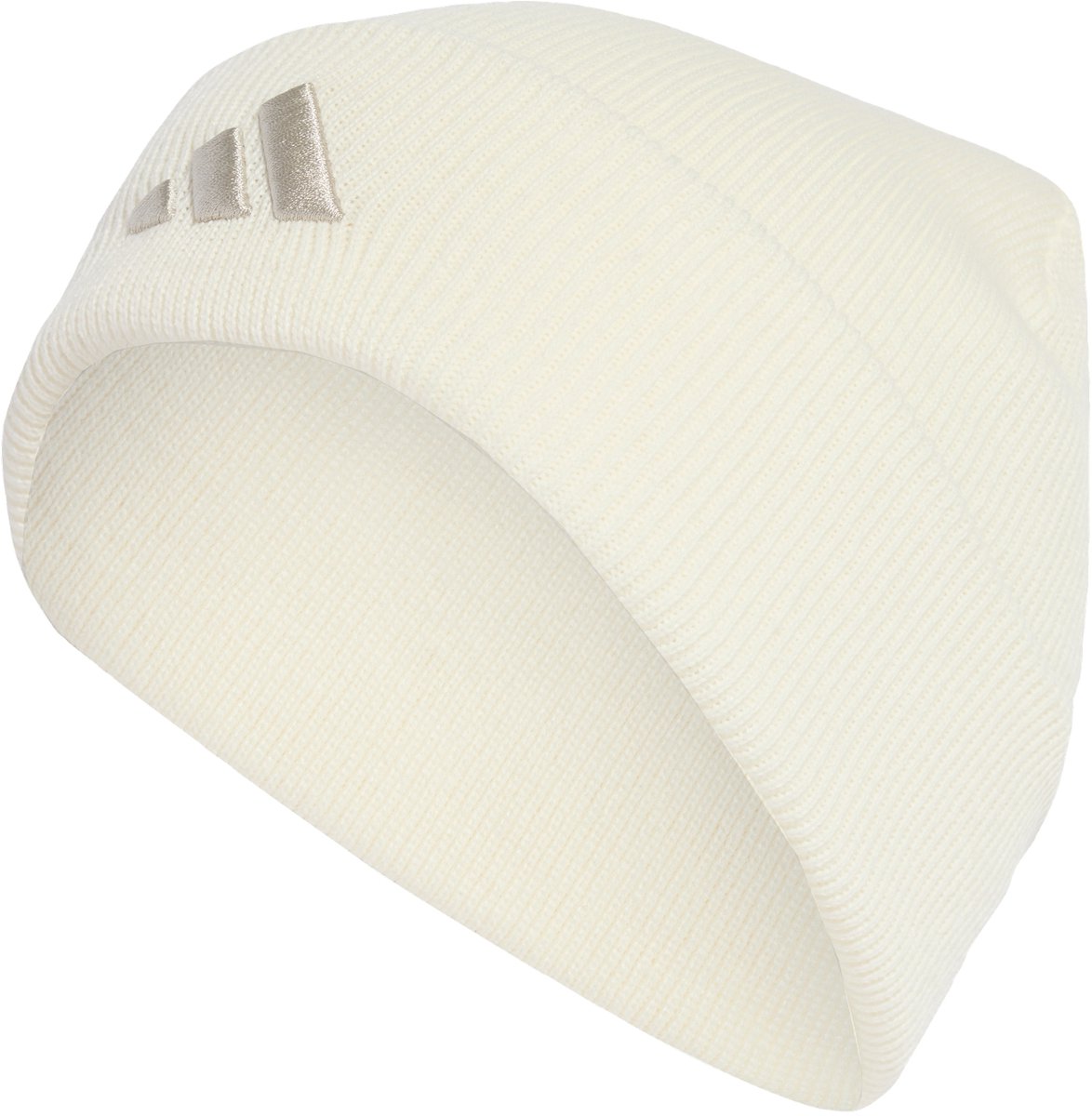 adidas Sportswear New Logo Beanie met Rand Unisex Wit