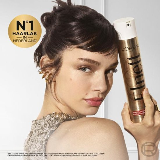 3x L'Oréal Elnett Satin Hair Spray Fixation Normale 300 ml