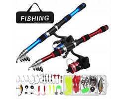 Vistuig Set - 2 Vouwbare Vishengels, Werphengel, Dobber & Lokas | Complete Startset voor Beginner en Gevorderde