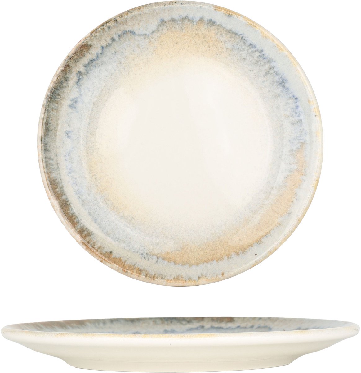 Bonna Dessertbord - Knidos - Porselein - 19 cm - set van 6