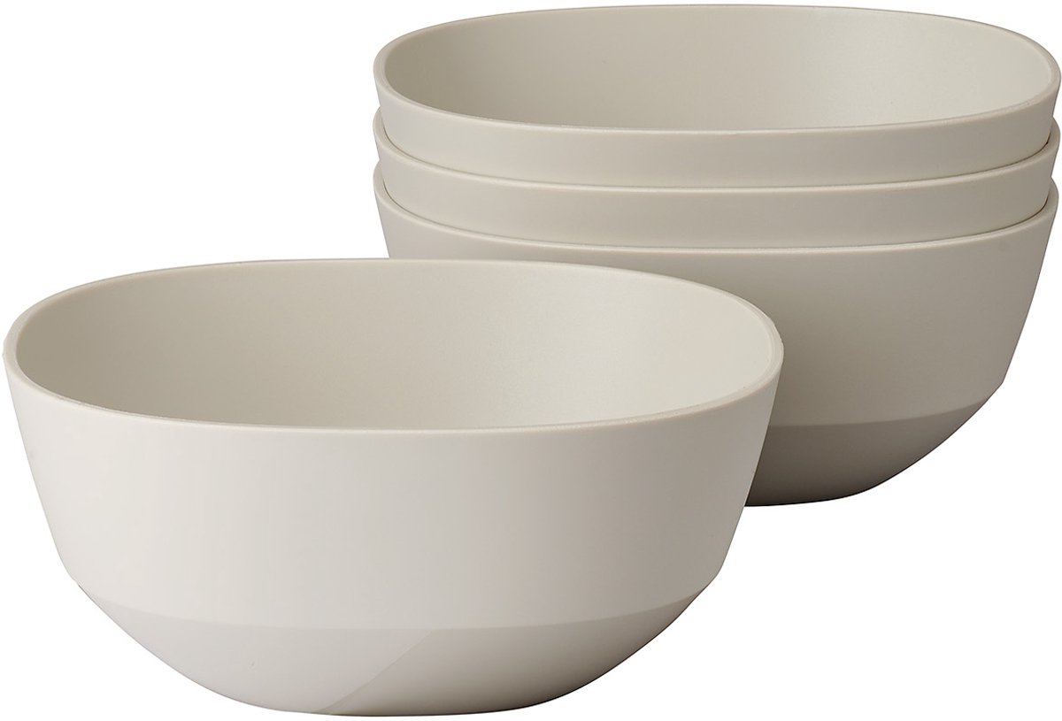 Mepal serveerschaal Silueta – 4x 750 ml – Saladeschaal – Nordic white