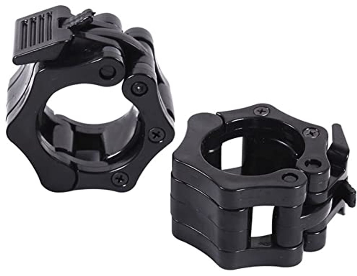 Halter Clips voor Krachttraining – 50 mm Olympische Klemmen voor Gewichtheffen en Fitness