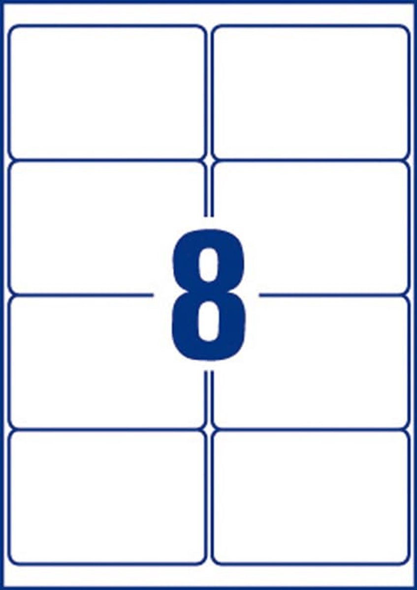 Verzendlabels voor brieven en pakketten - Zelfklevend, Bedrukbaar, A4 Formaat (99,1 x 67,7 mm) - 800 Etiketten met QuickDRY Technologie
