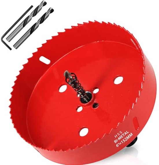 CSOOM 42 mm M42 bimetalen gatenzaag, wit, voor boorgereedschap in hout, kunststof, gipsplaat en plaatstaal