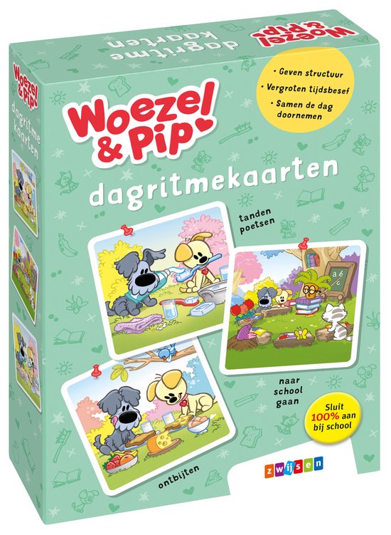 Woezel & Pip - Dagritmekaarten 3-6 jaar