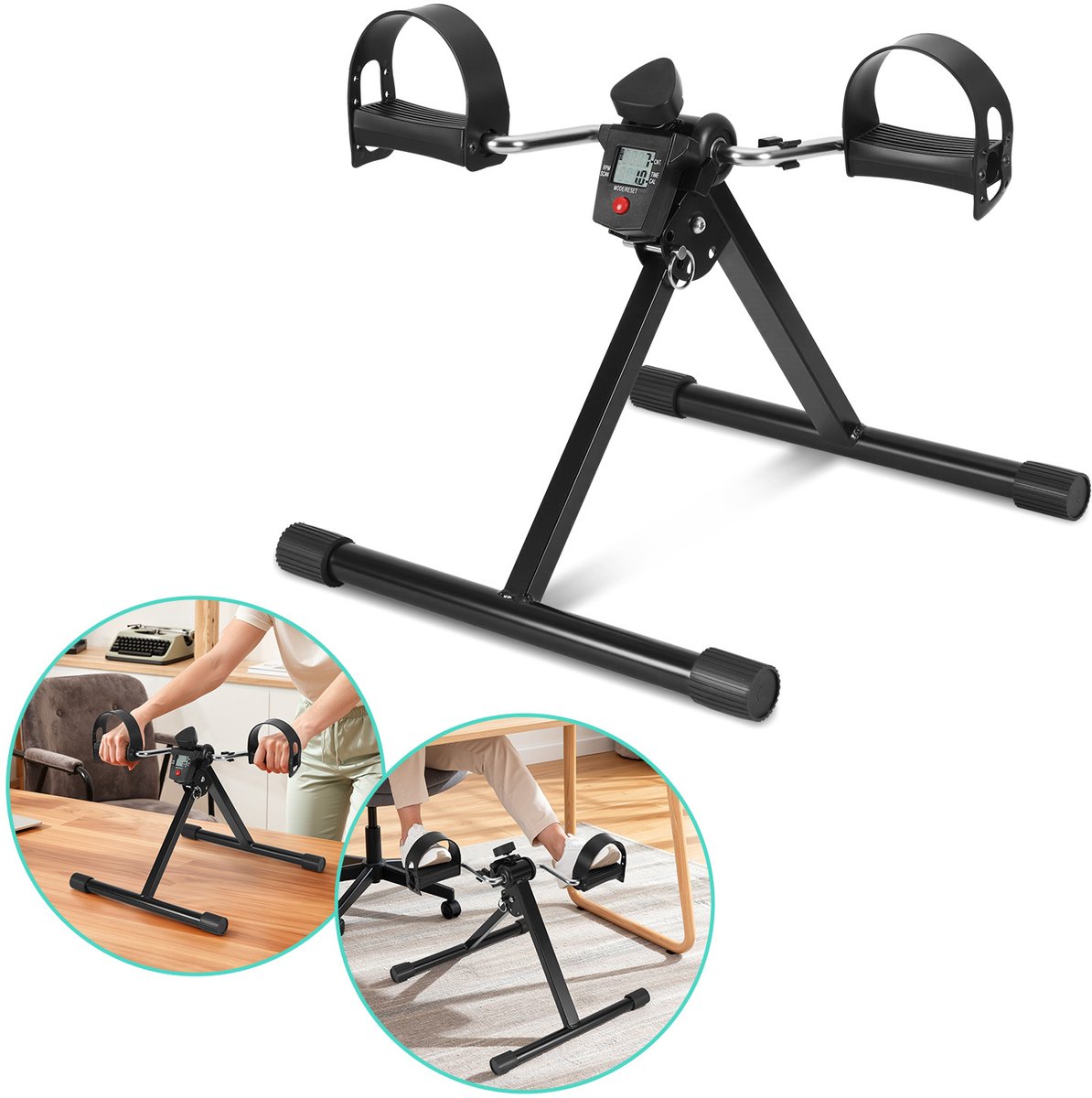 Revalidatiefiets - Hometrainer armen benen - zwart
