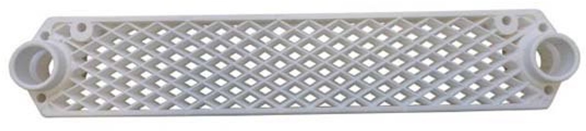 Trem Aluminium Plastic Ladder Trede Zilver 370 x 70 mm