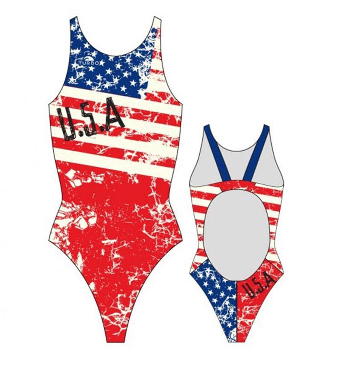 Turbo Usa Vintage 2013 Zwemkleding Rood,Blauw M Vrouw Red / Navy