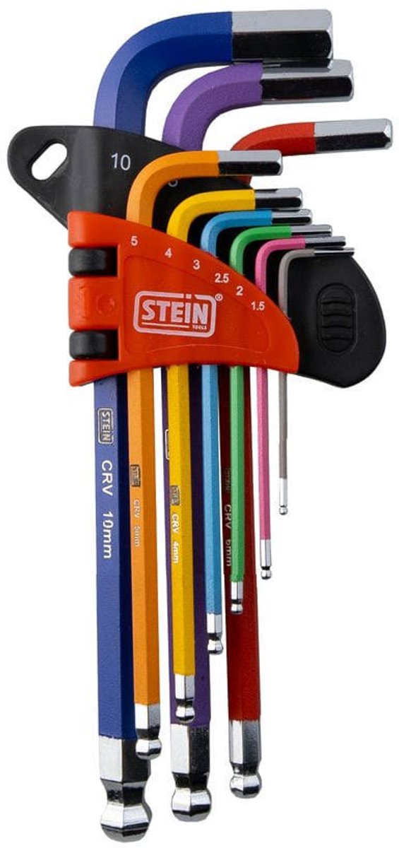 Stein Long Ball Point 9 Pieces Set Inbussleutels Veelkleurig