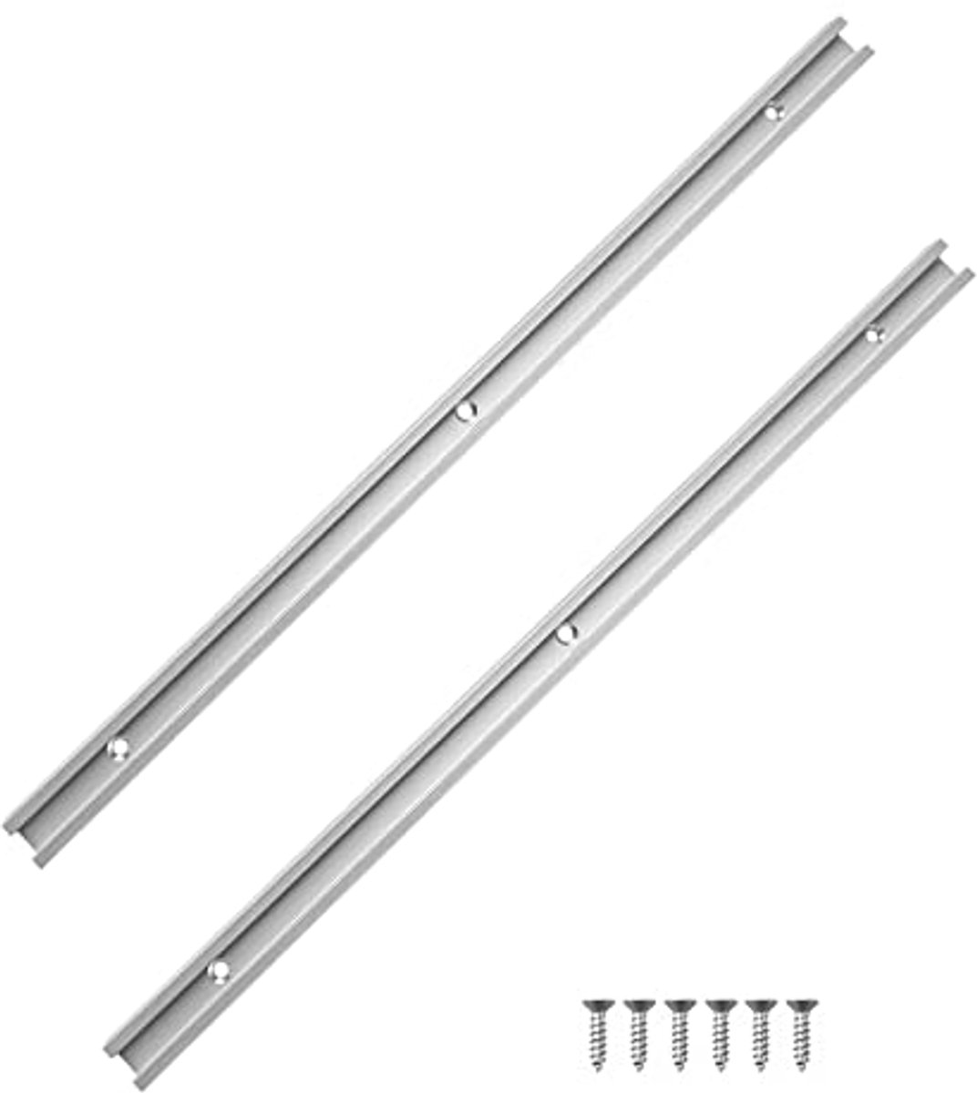 T-sleuf Verstekrails - 2 Stuks Aluminium T-tracks voor Houtbewerking