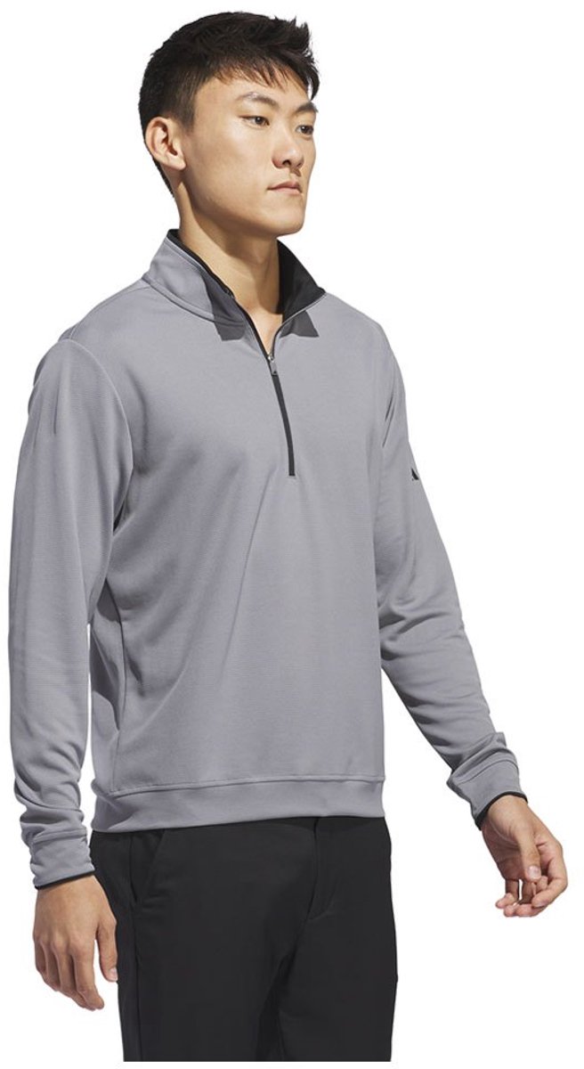 Adidas Core Lightweight Sweatshirt Met Halve Rits Grijs S Man — afbeelding 4