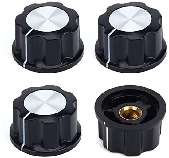 DL-pro 5 x universele draaiknoppen, set 42 mm, draaigreep, knevel met 6