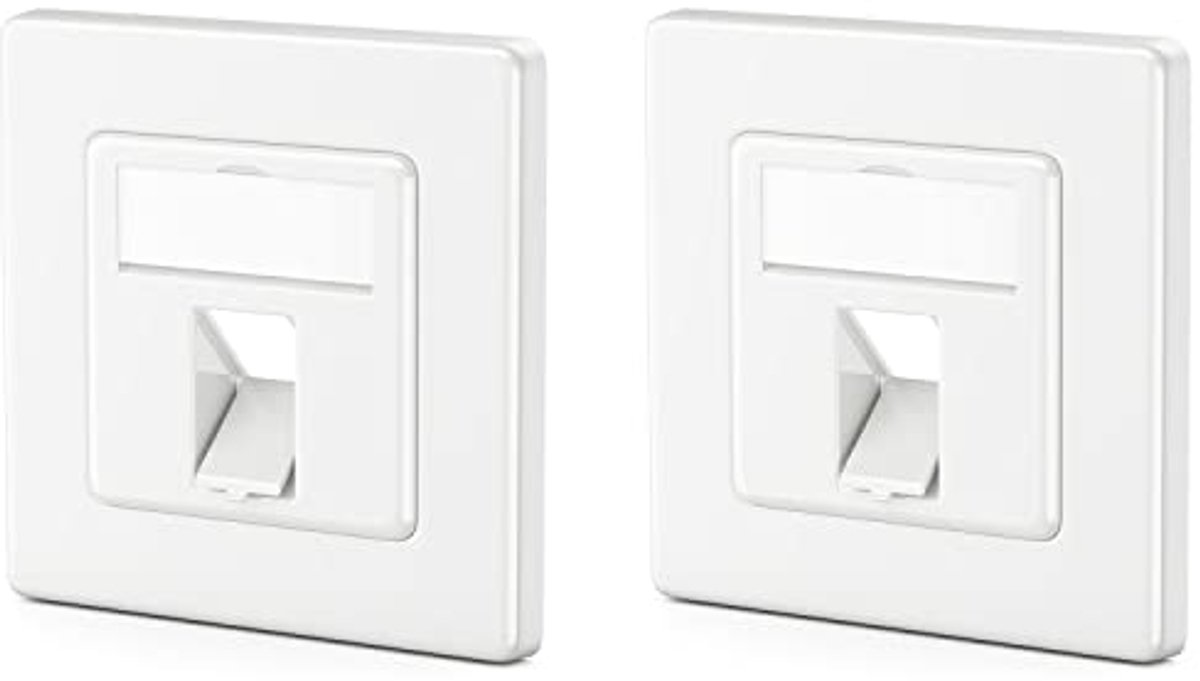 1-Poorts LAN Aansluitdoos voor Keystone-Modules met 45° Hoekuitgang