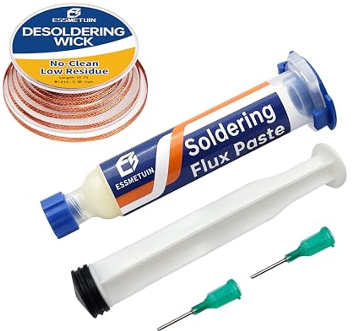 Desoldeerlont en Flux Pasta voor Eenvoudige Elektronica Reparatie