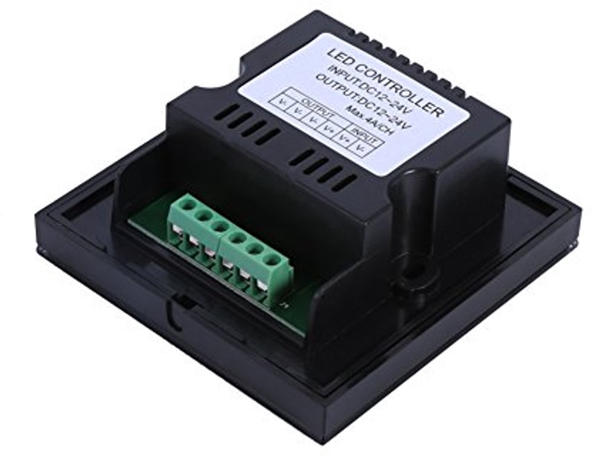 Enkele Kleur Touch Panel Dimmer Wandschakelaar voor LED Lichtstrips - DC 12V-24V